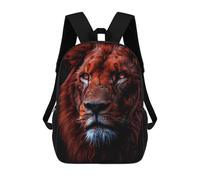 sinyumoney Fierce Lion Portrait Mochila Escolar Para Niños, Mochila Escolar Impresa En 3D Para Estudiantes De Primaria Y Secundaria 17inch
