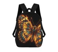 sinyumoney Fiery Butterfly Digital Art Mochila Escolar Informal Para El Día A Día, Ideal Para Viajes, Trabajo Y Uso Diario 17inch