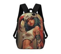sinyumoney Fiery Demon Girl Mochilas Impresas En 3D Para Niños, Mochila Escolar, Mochila Informal Para Exteriores, Mochila Informal De Moda Para Niños, Lindas Bolsas De Viaje 17inch