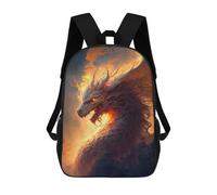 sinyumoney Fiery Dragon Artwork -4 Mochilas Infantiles Impresas En 3D Para Niños. Mochilas De Viaje De Moda Para Niños. Mochila Escolar Para Estudiantes De Primaria Y Secundaria.