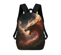sinyumoney Fiery Dragon Artwork -5 Mochila Escolar Impresa En 3D 17inch Mochilas De Moda Para Niños, Mochilas Escolares Para Niños De Primaria Y Secundaria