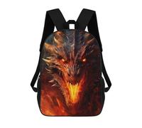 sinyumoney Fiery Dragon Artwork -6 Mochila, Mochila Infantil, Mochila Escolar Para Estudiantes, Mochila Para Libros, Mochila Escolar Impresa En 3D Para Niños Y Niñas 17inch