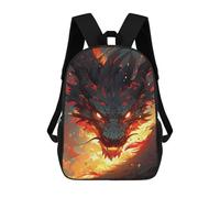 sinyumoney Fiery Dragon Artwork Mochila Escolar Impresa En 3D 17inch Mochila Escolar Infantil Mochilas De Viaje Mochila Informal De Moda Para Niños Y Estudiantes