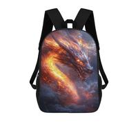 sinyumoney Fiery Dragon in Action Mochilas Infantiles Impresas En 3D De 17 Pulgadas. Mochila Escolar Informal Impresa En 3D Para Niños De Primaria Y Secundaria.