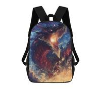 sinyumoney Fiery Dragon in The Night Sky Mochilas Para Niños Y Estudiantes, Mochilas Escolares Impresas En 3D, Mochilas Para Estudiantes De Primaria Y Secundaria Para Niños Y Niñas 17inch
