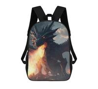 sinyumoney Fiery Dragon Majesty -1 Mochila, Mochila Escolar Impresa En 3D, Bolsa Para El Almuerzo Escolar, Mochila De Viaje, Mochila Para Amigos, Mochila Escolar Para Niñas Y Niños 17inch