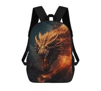 sinyumoney Fiery Dragon Portrait -10 Mochila Escolar Mochila Para Niños Impresa En 3D Mochilas Infantiles Para Niños Y Niñas Mochilas Escolares Mochilas De Viaje Para Niños 17inch
