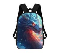 sinyumoney Fiery Dragon Portrait -2 Mochila Infantil Para Niñas, Mochila Escolar 3D, Mochila Para Niños Pequeños, Mochila Informal De Día, Mochila Escolar De Moda 17inch
