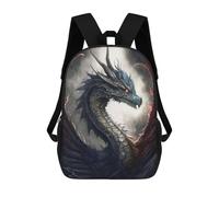 sinyumoney Fiery Dragon Portrait -5 Mochilas Impresas En 3D Para Niños, Mochila Escolar, Mochila Informal Para Exteriores, Mochila Informal De Moda Para Niños, Lindas Bolsas De Viaje 17inch
