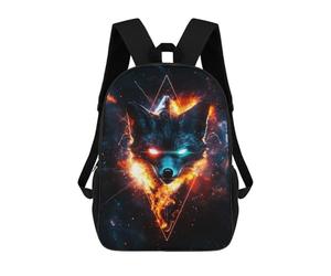 sinyumoney Fiery Galactic Fox Mochila Ligera Para Aeropuerto, Estudiantes Universitarios, Niñas, Niños Y Adolescentes 17inch