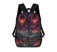 sinyumoney Fiery Landscape with Celestial Rings Mochilas Infantiles Escolares Impresas En 3D, Mochilas Para Niños, Mochilas De Viaje Para Niños Y Niñas, Mochilas Escolares Para Niños 17inch