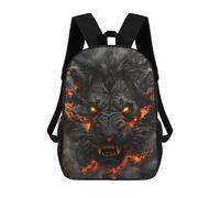 sinyumoney Fiery Lion Art Print -1 Mochilas Escolares, De Viaje Y Universitarias Para Hombres, Mujeres Y Adolescentes 17inch