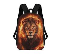 sinyumoney Fiery Lion Mochila Escolar Infantil Impresa En 3D Para Niños, Mochilas De Viaje De Alta Capacidad, Bolsas Para Libros, Mochila Escolar Infantil 17inch