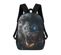 sinyumoney Fiery Lion Roar Mochilas Infantiles Impresas En 3D, Mochilas De Moda Informales, Mochilas De Viaje Bonitas, Mochilas Informales Para Exteriores Para Niños Y Niñas 17inch