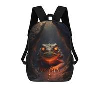 sinyumoney Fiery Lizard in Cave Mochila Escolar Para Niñas Mochila Impermeable Mochila Informal De Día Mochila Ligera Para Niño Y Niña Mochila Escolar 17inch