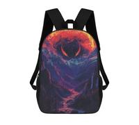 sinyumoney Fiery Mountain Valley Landscape Mochilas Infantiles Mochila Escolar Impresa En 3D Para Niños Mochilas De Viaje Bolsas Para Libros Para Niños 17inch Mochila Escolar