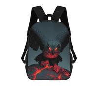 sinyumoney Fiery Owl Perched on Lava Rock Mochila Escolar Infantil Impresa En 3D Para Niños, Mochila De Viaje De Alta Capacidad, Bolsas Para Libros, Mochila Escolar Infantil 17inch