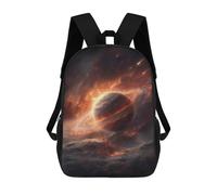 sinyumoney Fiery Planet with Rings -1 Mochilas Infantiles Impresas En 3D Para Niños. Mochilas De Viaje De Moda Para Niños. Mochila Escolar Para Estudiantes De Primaria Y Secundaria.