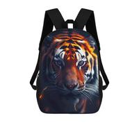 sinyumoney Fiery Tiger Portrait -3 Mochila Infantil De Moda Divertida Mochila Escolar Para Niños Y Adolescentes Con Impresión 3D Para Niños 17inch