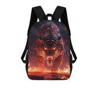 sinyumoney Fiery Tiger Roar 17inch Mochilas Escolares Impresas En 3D, Mochilas Escolares De Moda Para Niños De Primaria Y Secundaria
