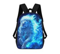sinyumoney Fiery White Lion Mochila Escolar Para Computadora Para La Escuela/trabajo/viajes Para Niñas, Adolescentes 17inch