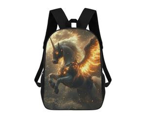 sinyumoney Fiery Winged Unicorn Mochila De Negocios Resistente Para Portátil Para La Escuela/trabajo/viajes 17inch