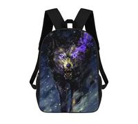 sinyumoney Fiery Wolf in Snowstorm Mochila Infantil, Mochila Escolar Infantil, Mochilas Escolares Impresas En 3D Para Niños Y Estudiantes Adolescentes 17inch
