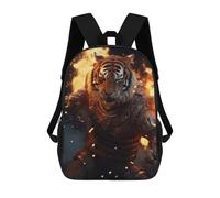 sinyumoney Fighting Warrior Tiger Mochila Escolar Infantil Impresa En 3D Para Niños, Mochila De Viaje De Alta Capacidad, Mochilas Para Libros De 17 Pulgadas Para Niños