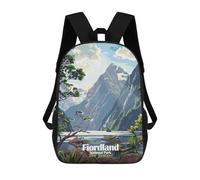 sinyumoney Fiordland National Park New Zealand Mochila Infantil De Moda Divertida Mochila Escolar Para Niños Y Adolescentes Con Impresión 3D Para Niños 17inch