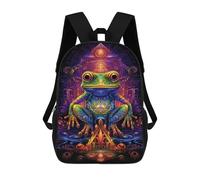 sinyumoney Fire & Ice Fantasy Dragon Artwork Mochila escolar grande para niños - Ideal para viajes, trabajo y uso diario, Estilo: 4., 17"