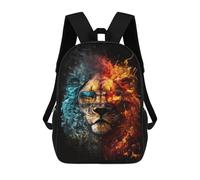 sinyumoney Fire & Ice Lion Sunglasses Mochila Escolar, De Negocios, Para Portátil, Unisex, Informal, Para Adolescentes, Chicas, Chicos, Mujeres Y Hombres 17inch