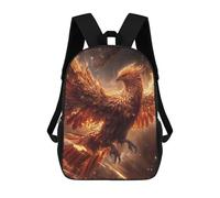 sinyumoney Fire Phoenix Fairytale Mochilas De Moda Impresas En 3D 17inch Mochila Escolar Informal Para Niños De Primaria Y Secundaria