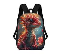 sinyumoney Fire Red Baby Dragon Mochila Escolar Infantil Impresa En 3D Para Niños, Mochilas De Viaje, Bolsas Para Libros, Mochila Escolar Infantil 17inch