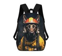 sinyumoney Fireman Belgian Malinois Mochila Escolar Infantil De 17 Pulgadas Con Estampado 3D, Mochila Moderna Para Niños, Mochilas De Viaje, Bolsas Para Libros, Mochila Escolar Infantil