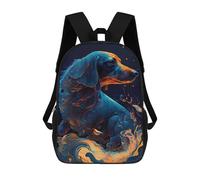 sinyumoney Flame And Water Canine Mochila Escolar Para Niñas Mochila Impermeable Mochila Informal De Día Mochila Ligera Para Niño Y Niña Mochila Escolar 17inch