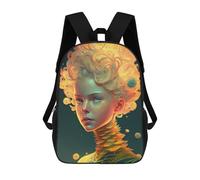 sinyumoney Flame of Passion Artistic Portrait Mochila Escolar Mochila Para Niños Impresa En 3D Mochilas Infantiles Para Niños Y Niñas Mochilas Escolares Mochilas De Viaje Para Niños 17inch