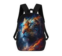 sinyumoney Flame Tiger Portrait-2 Mochila Escolar Infantil Impresa En 3D Para Niños, Mochila De Viaje De Alta Capacidad, Bolsas Para Libros, Mochila Escolar Infantil 17inch