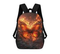 sinyumoney Flaming Butterfly Art Print-1 Mochila Escolar Informal Para El Día A Día, Para La Escuela, El Trabajo Y Los Viajes Para Hombres, Mujeres Y Adolescentes. 17inch