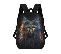 sinyumoney Flaming Cat Fantasy Artwork -1 Mochila Escolar Resistente Al Agua Para Ordenador Portátil Para La Escuela/trabajo/viajes 17inch