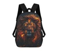 sinyumoney Flaming Lion Art Print -3 Mochila Escolar De 17 Pulgadas Impresa En 3D Mochilas Infantiles Mochila Genial Impresa En 3D Para Niños De Primaria Y Secundaria