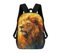 sinyumoney Flaming Lion Art Print-6 Mochila Escolar Grande Resistente Al Agua Para Portátil Para Adolescentes, Niñas, Niños, Mujeres Y Hombres 17inch