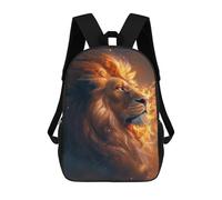 sinyumoney Flaming Lion Majesty Mochilas Escolares, De Viaje Y Universitarias Para Hombres, Mujeres Y Adolescentes 17inch
