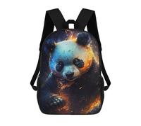 sinyumoney Flaming Panda Art Print -2 Mochila Escolar Infantil De 17 Pulgadas, Mochila Escolar Impresa En 3D Para Niños De Primaria Y Secundaria
