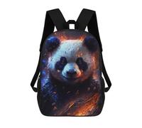 sinyumoney Flaming Panda Art Print -5 Mochila Escolar Infantil Impresa En 3D 17inch Mochilas De Moda Para Niños De Primaria Y Secundaria