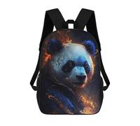 sinyumoney Flaming Panda Art Print -6 Mochila Escolar Impresa En 3D 17inch Mochilas De Moda Para Niños, Mochilas Escolares Para Niños De Primaria Y Secundaria