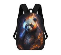 sinyumoney Flaming Panda Art Print Mochila Escolar Infantil De 17 Pulgadas Con Estampado 3D, Mochila Moderna Para Niños, Mochilas De Viaje, Bolsas Para Libros, Mochila Escolar Infantil