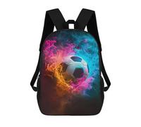 sinyumoney Flaming Soccer Ball Artwork Mochila De Viaje Para La Universidad Mochilas Para La Escuela/trabajo/viajes 17inch