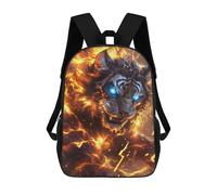sinyumoney Flaming Tiger Artwork -2 Mochila Escolar Grande Resistente Al Agua Para Portátil Para Niñas Y Adolescentes 17inch