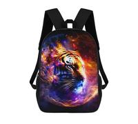 sinyumoney Flaming Tiger Artwork -5 Mochila, Mochila Infantil, Mochila Escolar Para Estudiantes, Mochila Para Libros, Mochila Escolar Impresa En 3D Para Niños Y Niñas 17inch