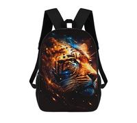 sinyumoney Flaming Tiger Portrait -4 Mochila Escolar Infantil Impresa En 3D Para Niños, Mochila De Viaje De Alta Capacidad, Bolsas Para Libros, Mochila Escolar Infantil 17inch